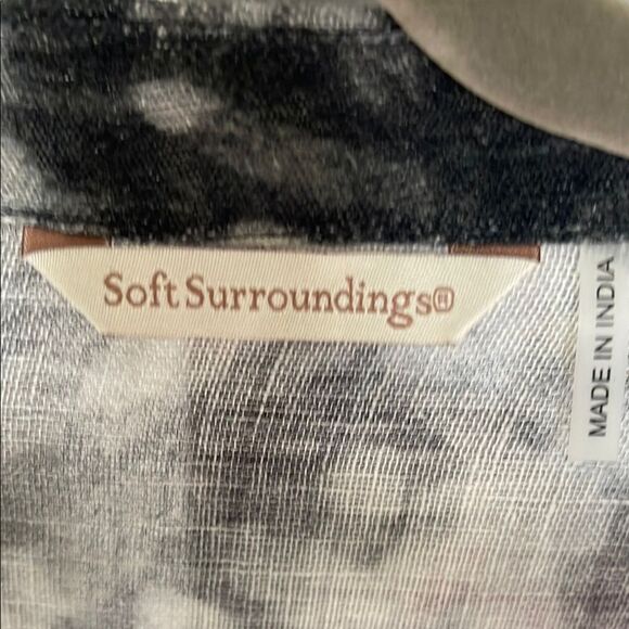 Black and White Tie-Dye Kimono Cardigan - Picture 4 of 6